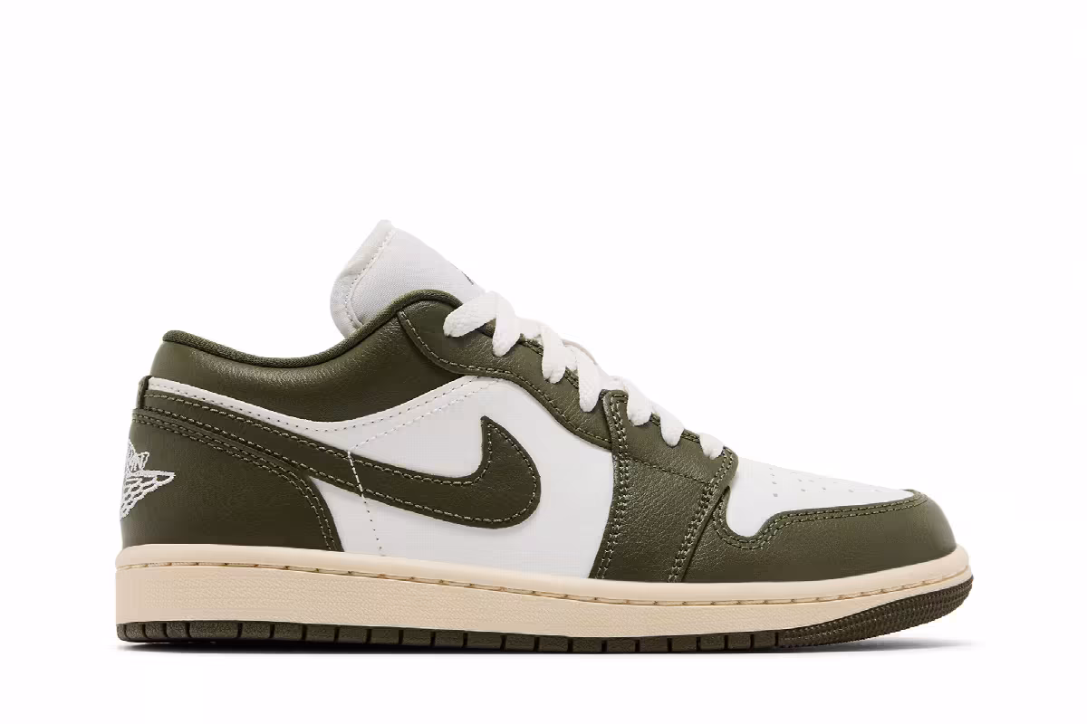 Women's Air Jordan 1 Low Medium Olive, view 2