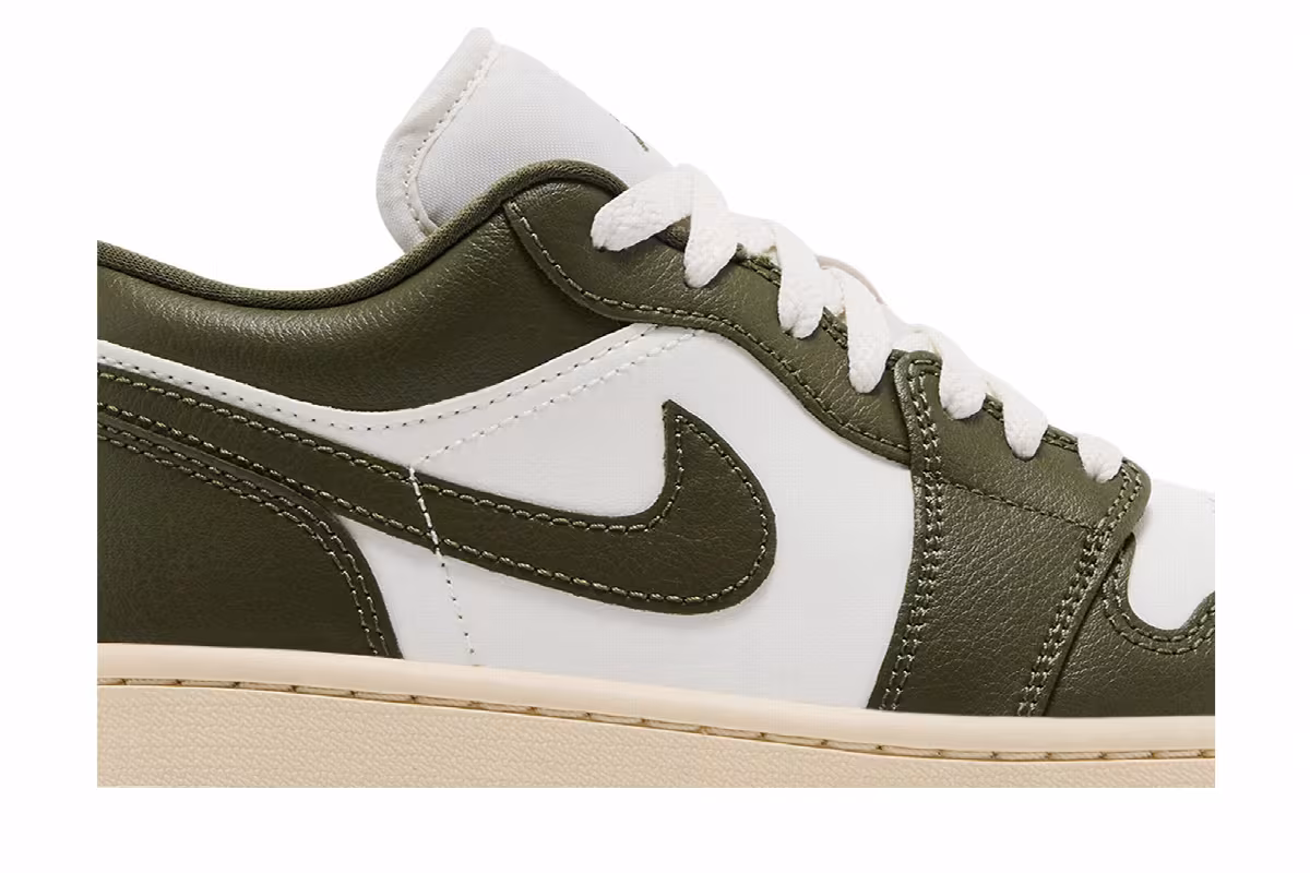 Women's Air Jordan 1 Low Medium Olive, view 3