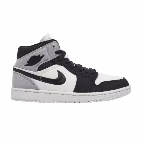 Wmns Air Jordan 1 Mid SE 'Light Steel Grey Canvas'