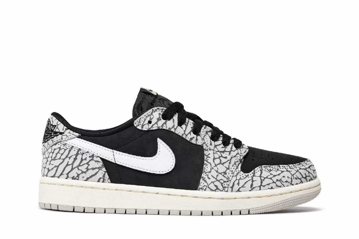 Women's Air Jordan 1 Low OG Black Cement, view 2