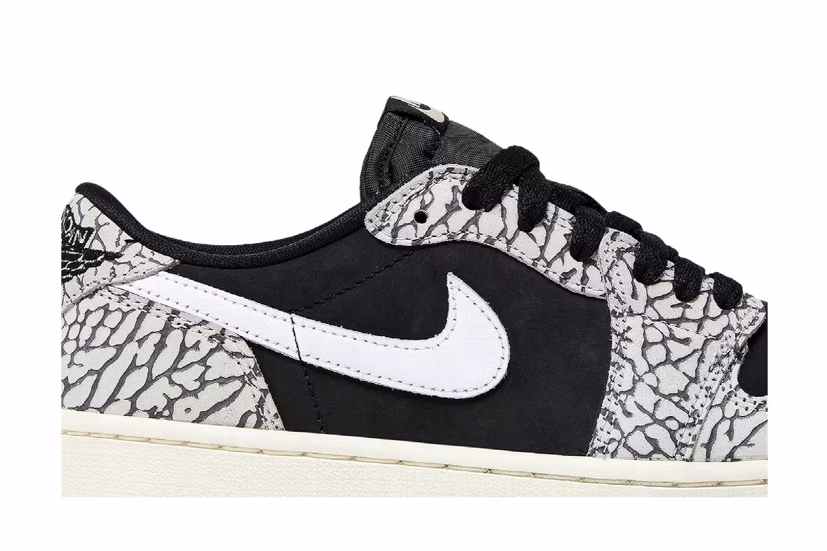 Women's Air Jordan 1 Low OG Black Cement, view 3