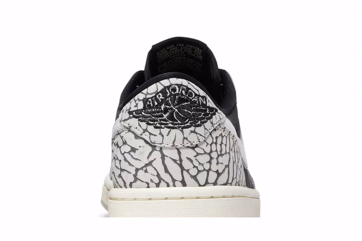 Women's Air Jordan 1 Low OG Black Cement, view 8