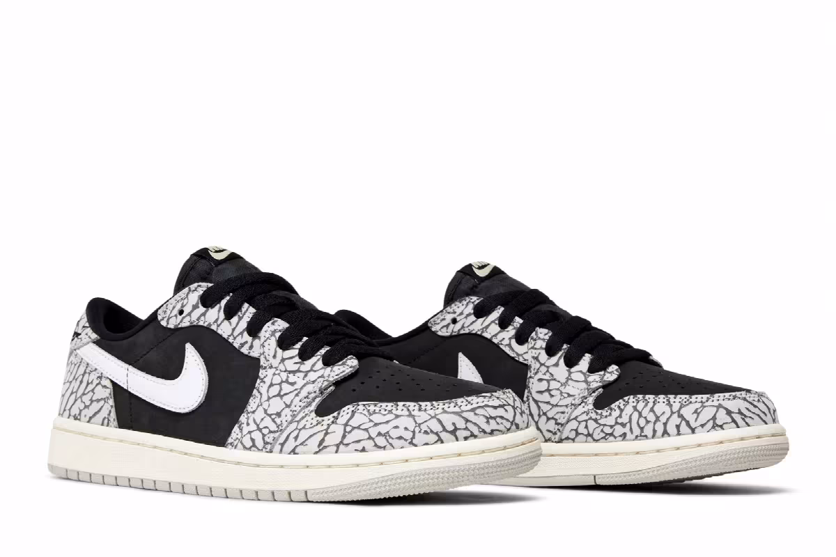 Women's Air Jordan 1 Low OG Black Cement, view 9