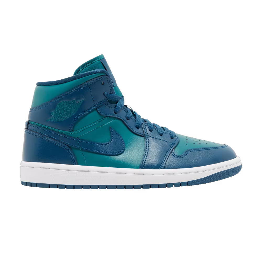 Women's Air Jordan 1 Mid Teal French Blue