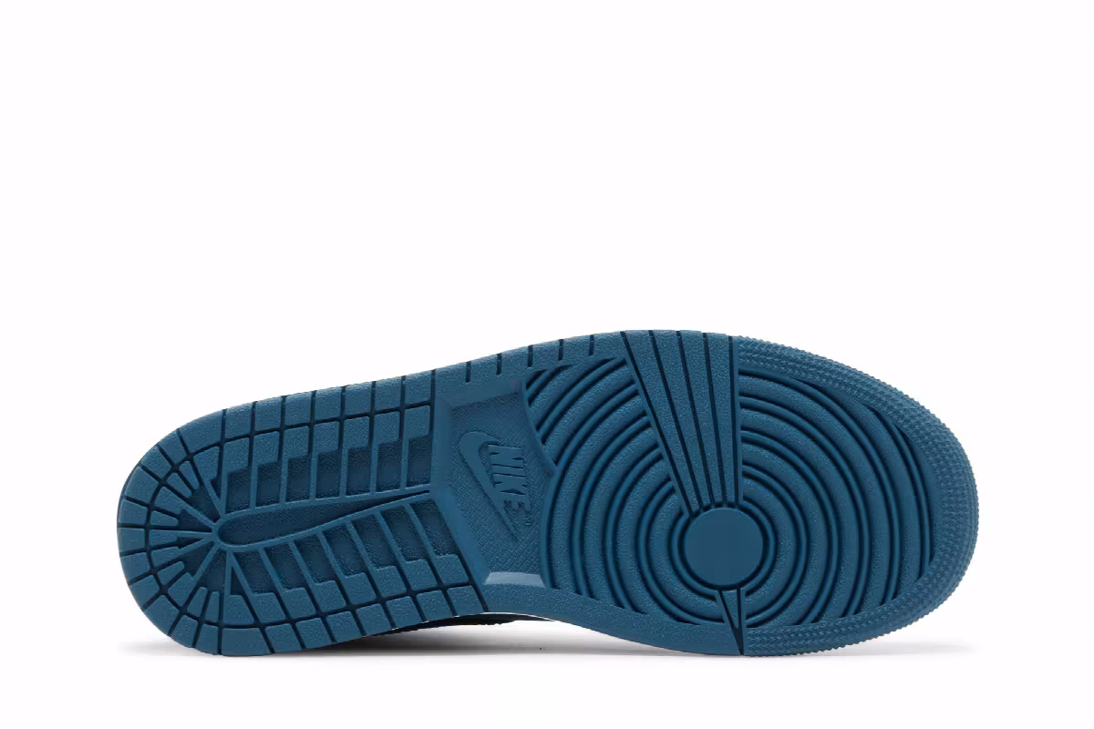 Women's Air Jordan 1 Mid Teal French Blue, view 5
