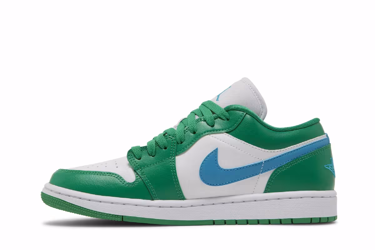 Women's Air Jordan 1 Low Lucky Green, view 4