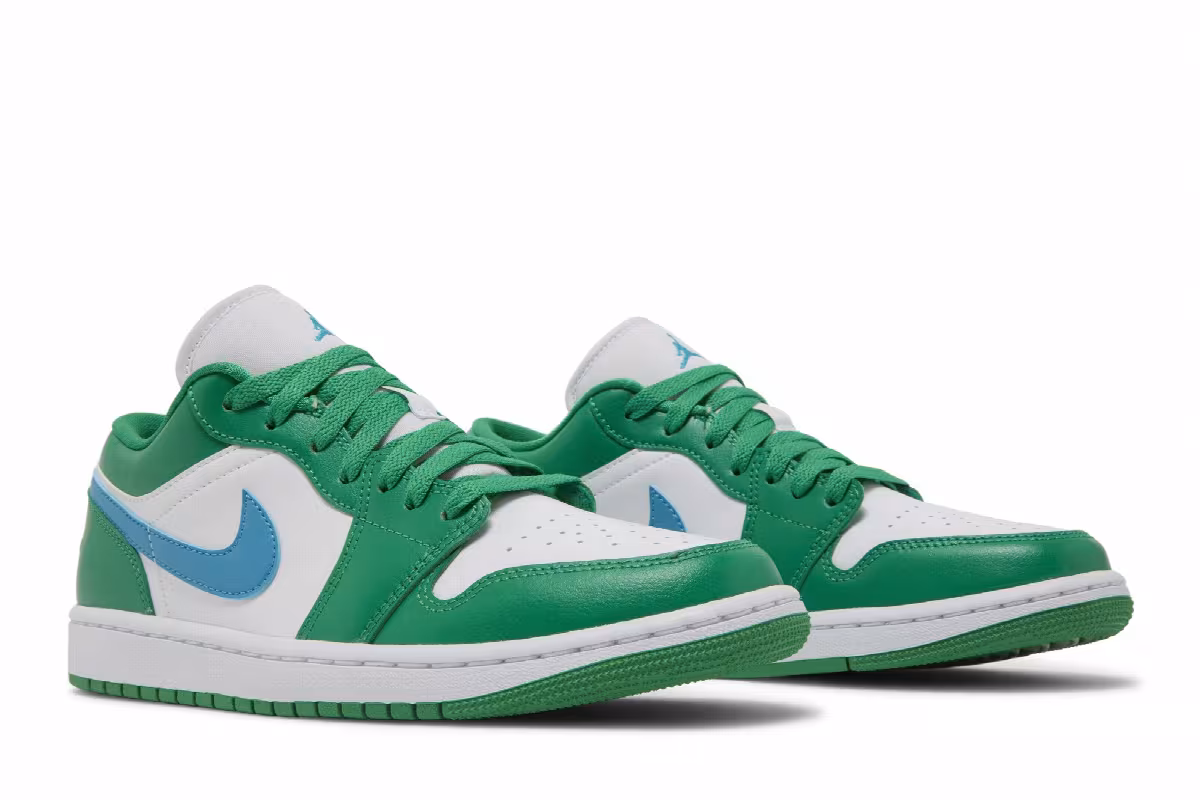 Women's Air Jordan 1 Low Lucky Green, view 9