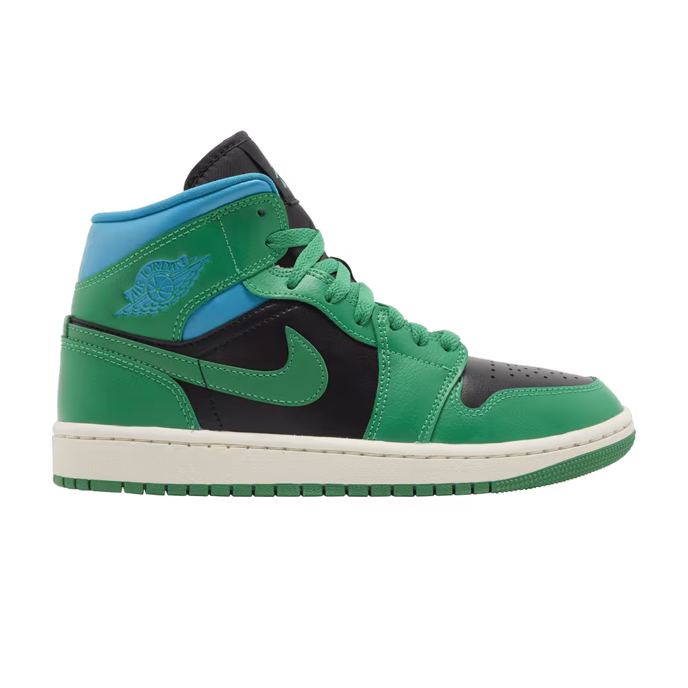 Women's Air Jordan 1 Mid Lucky Green Aquatone