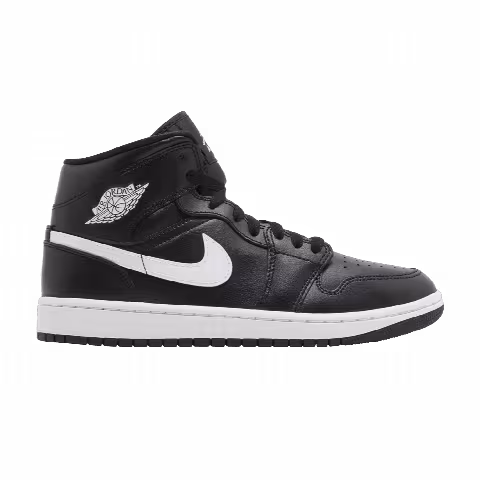 Wmns Air Jordan 1 Mid 'Black White'