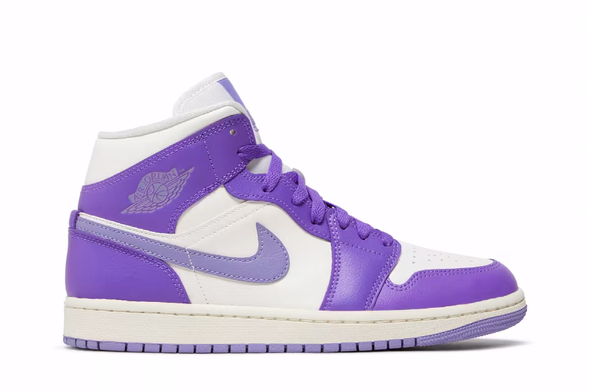 Women's Air Jordan 1 Mid Action Grape, view 2