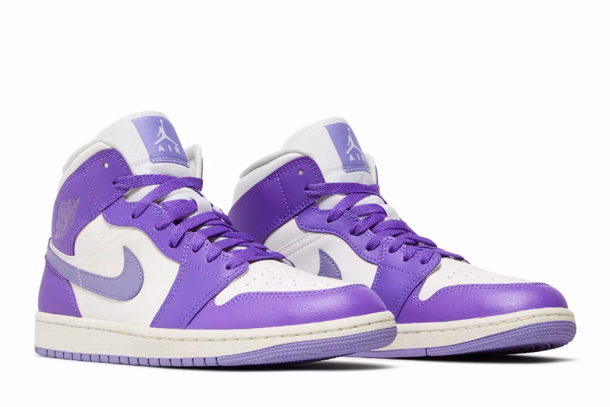 Women's Air Jordan 1 Mid Action Grape, view 9