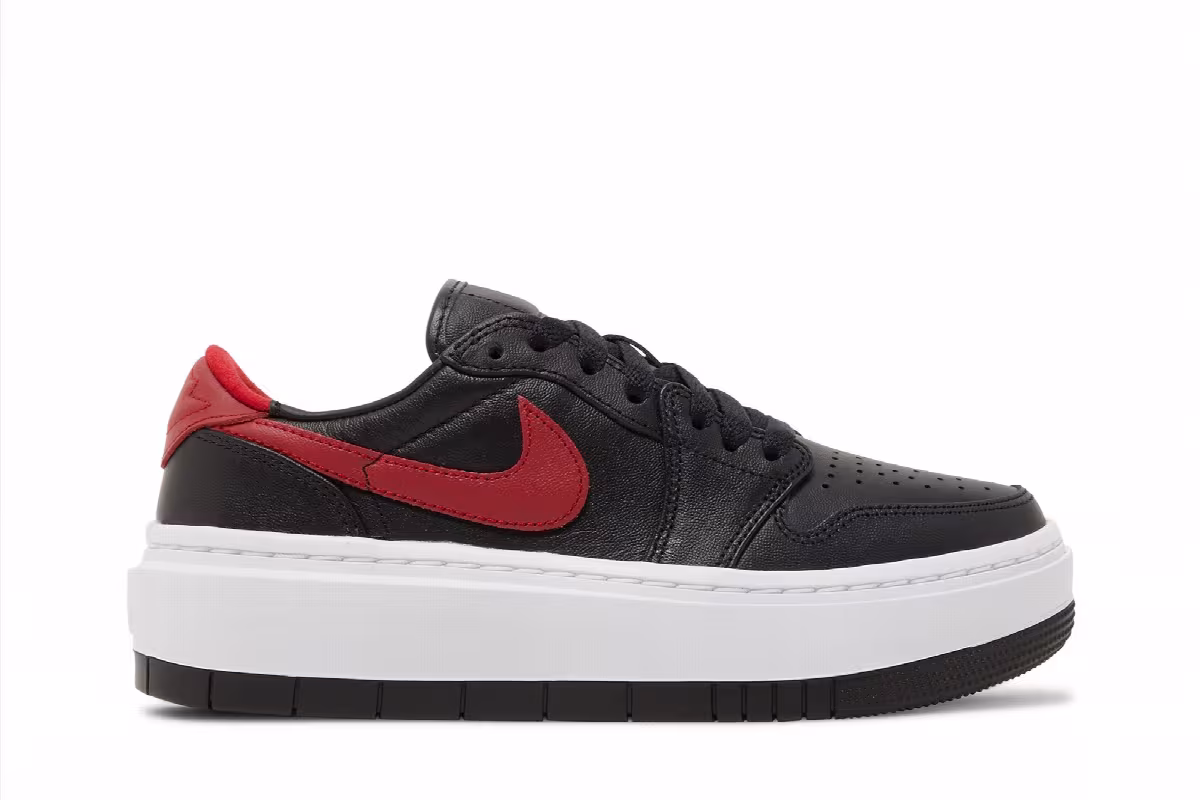 Women's Air Jordan 1 Elevate Low Black Gym Red, view 2