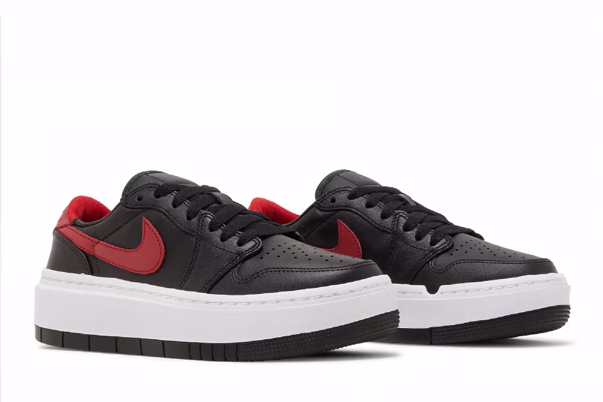 Women's Air Jordan 1 Elevate Low Black Gym Red, view 9