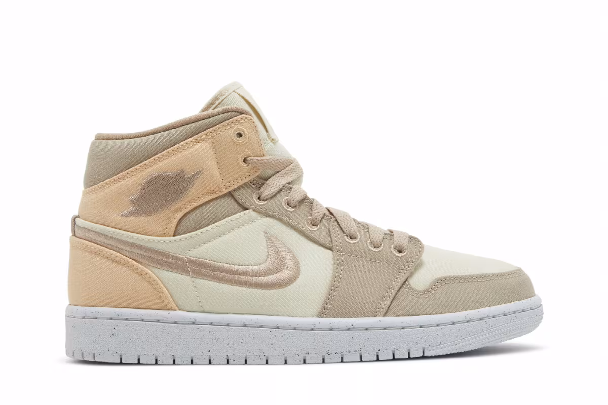 Women's Air Jordan 1 Mid SE Muslin Canvas, view 2