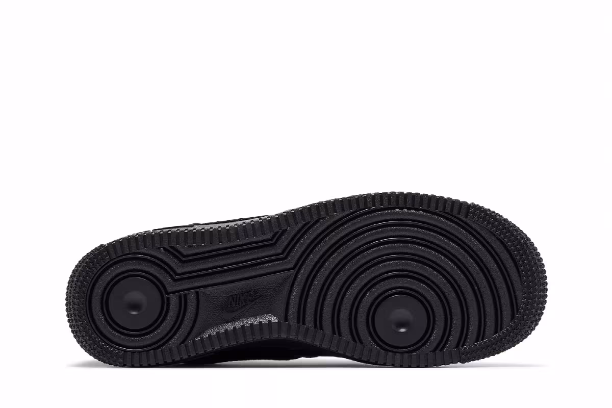 Nike Women's Air Force 1 Low Valentine's Day Triple Black 2026, view 5