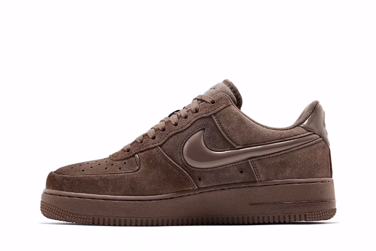 Nike Women's Air Force 1 Mink Brown Black, view 4