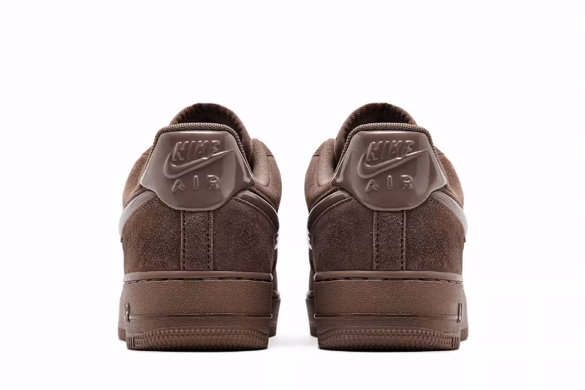 Nike Women's Air Force 1 Mink Brown Black, view 7