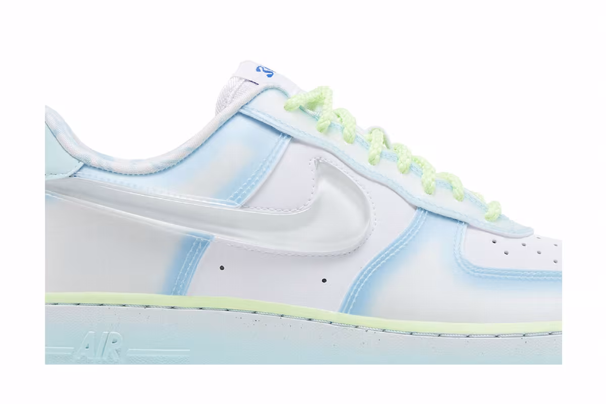 Serena Williams Design Crew x Nike Women's Air Force 1 Psychic Blue, view 3