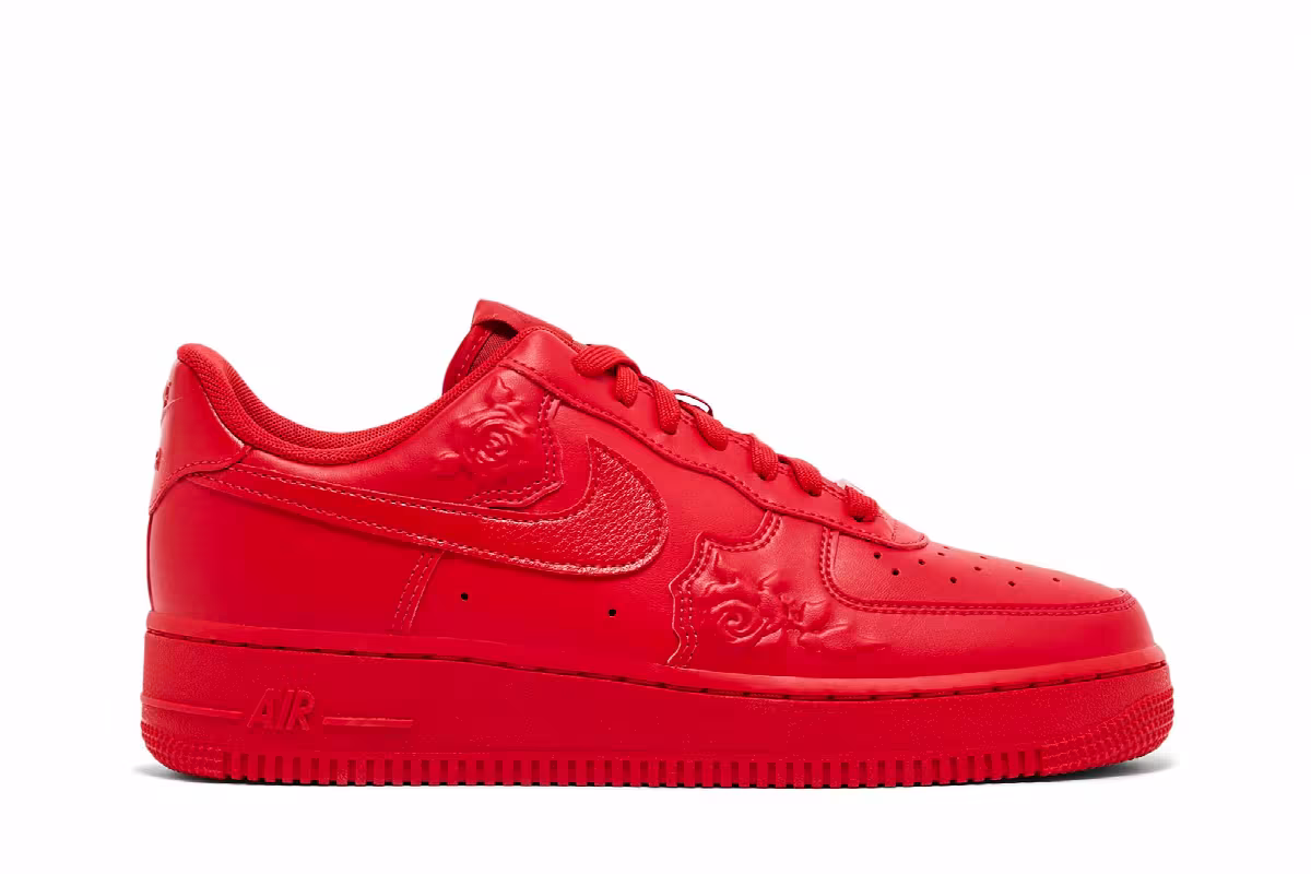 Nike Women's Air Force 1 Red Roses, view 2