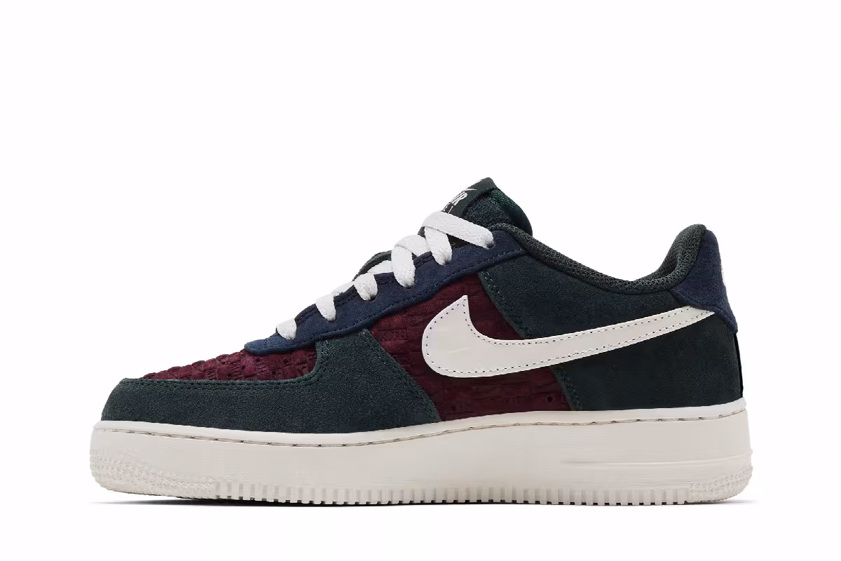 Kith x Nike Air Force 1 Low GS Night Maroon, view 4