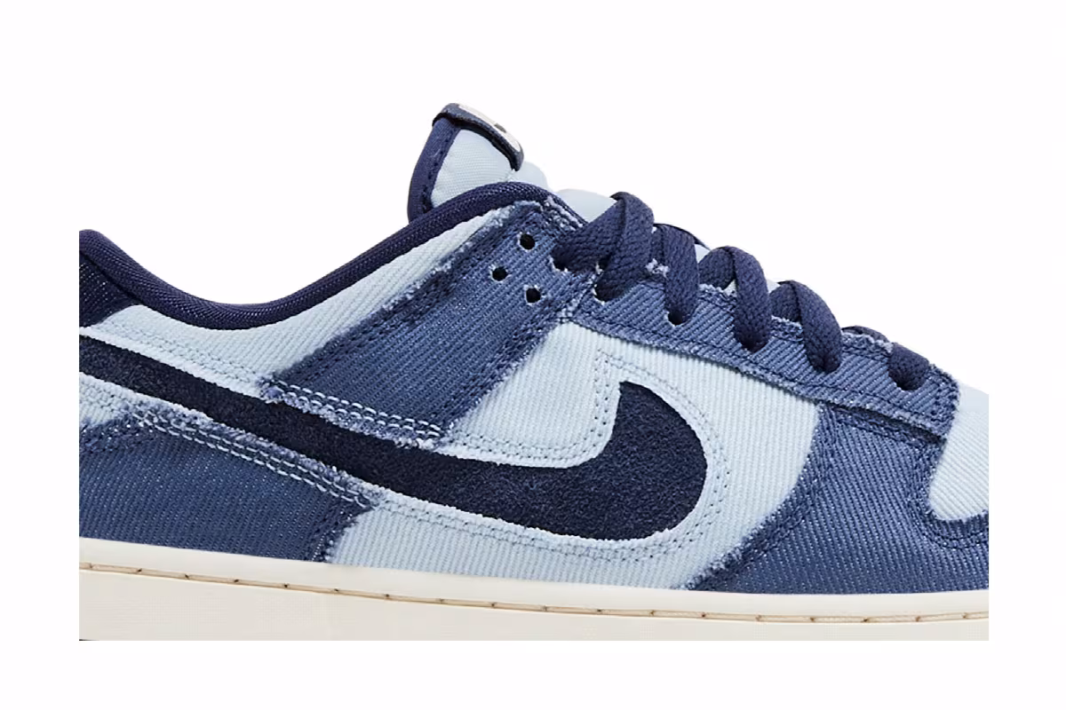 Nike Dunk Low SE Light Armory Blue Denim, view 3