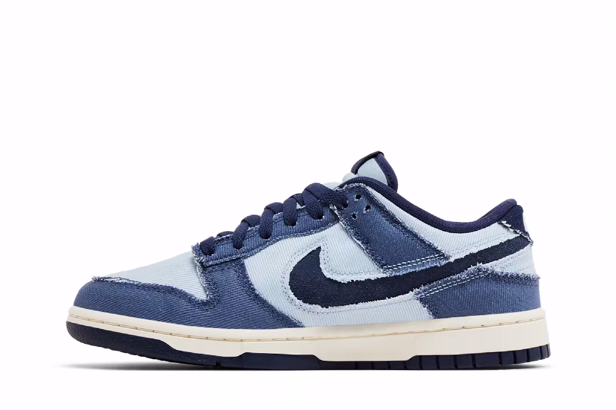 Nike Dunk Low SE Light Armory Blue Denim, view 4
