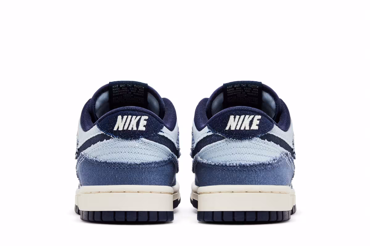 Nike Dunk Low SE Light Armory Blue Denim, view 7