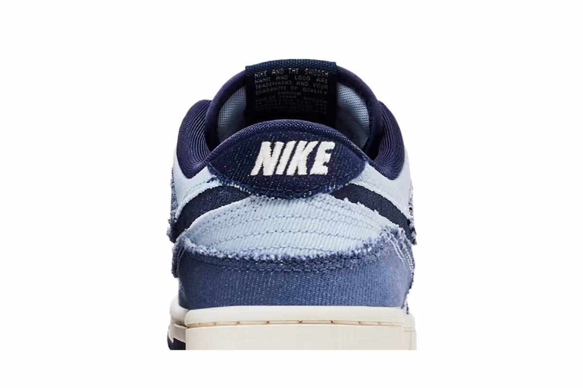 Nike Dunk Low SE Light Armory Blue Denim, view 8