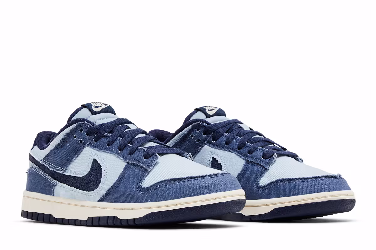 Nike Dunk Low SE Light Armory Blue Denim, view 9