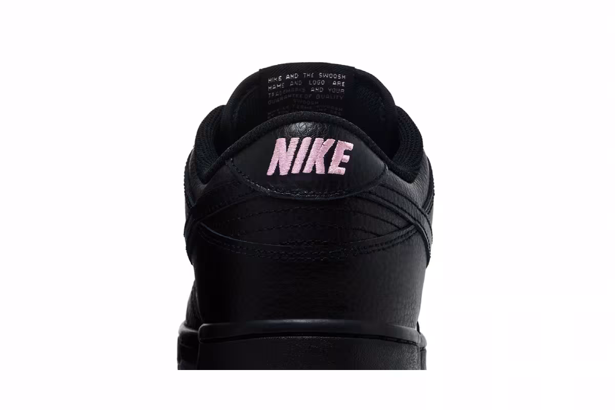Nike Dunk Low Black Pink Rise, view 8