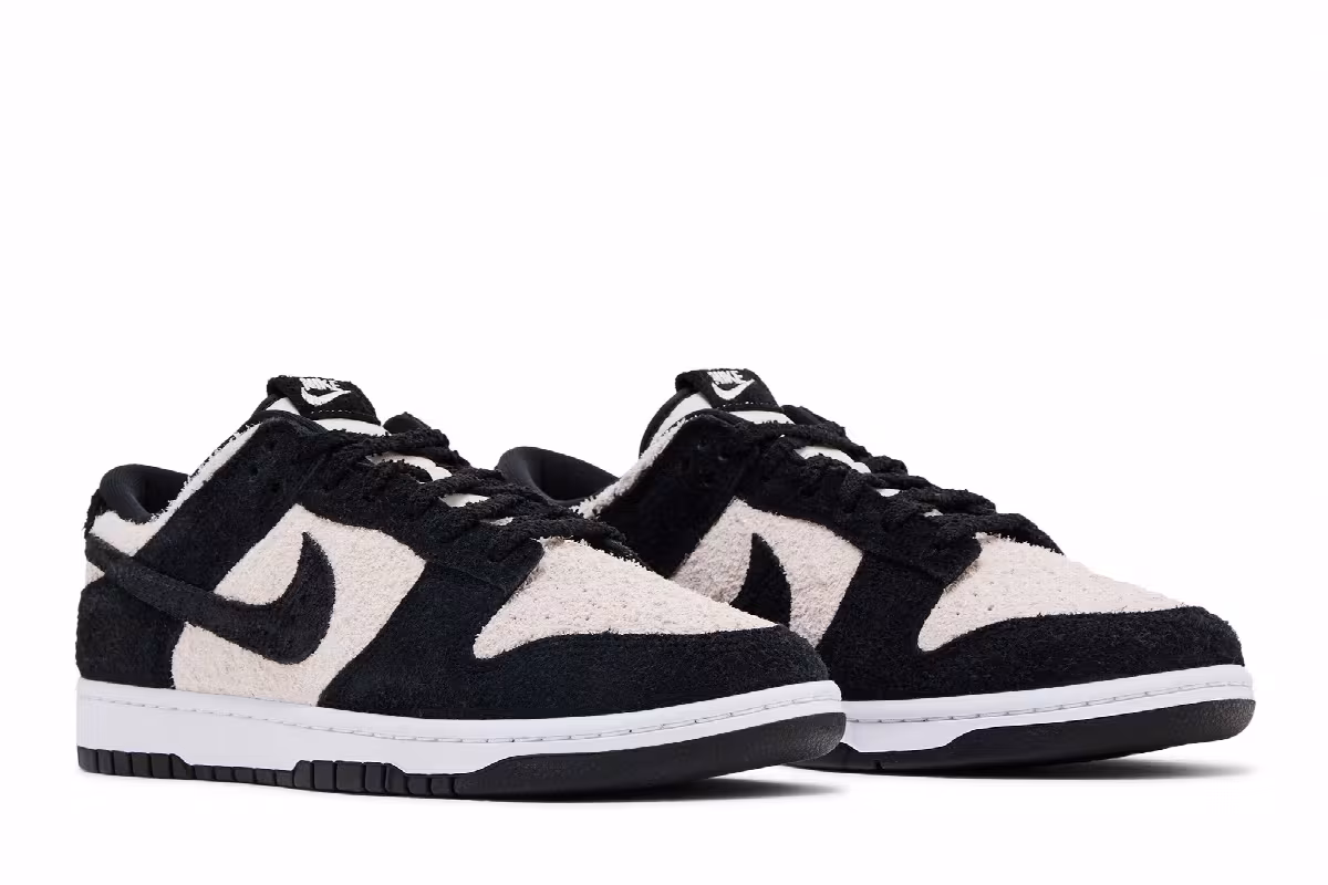 Nike Dunk Low SE Panda-Monium Pack - Black Suede, view 9