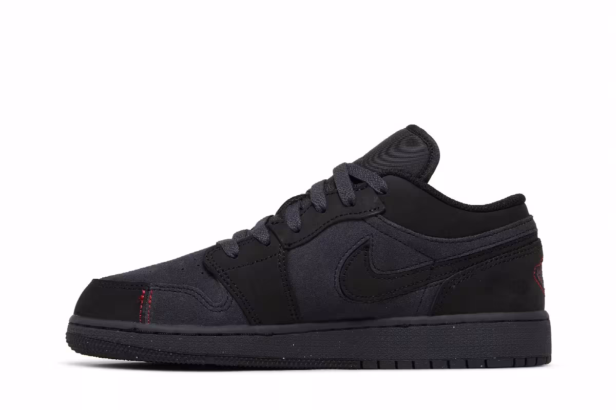 Air Jordan 1 Low SE Craft GS Dark Smoke Red, view 4