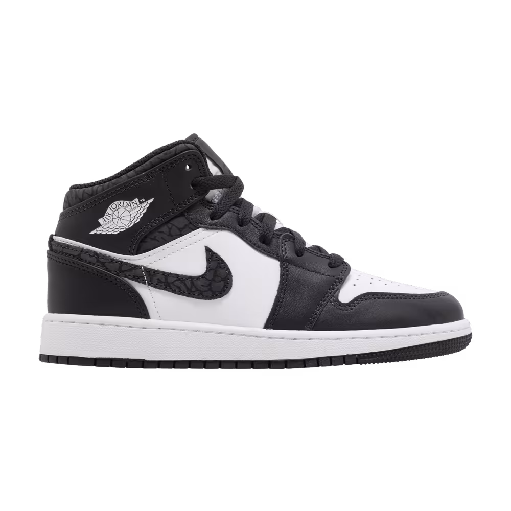 Air Jordan 1 Mid SE GS Panda Elephant