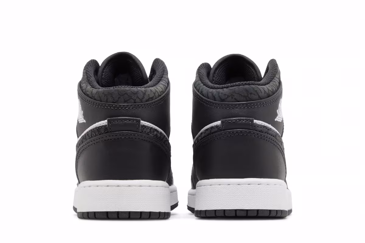 Air Jordan 1 Mid SE GS Panda Elephant, view 7