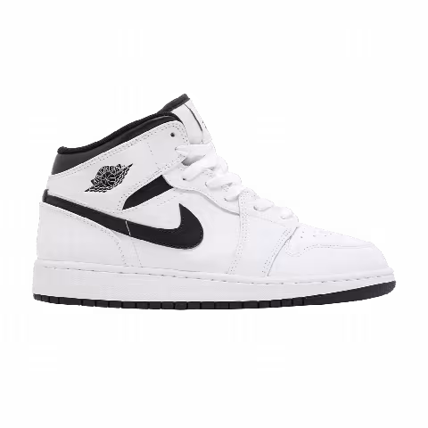 Air Jordan 1 Mid GS 'White Black'