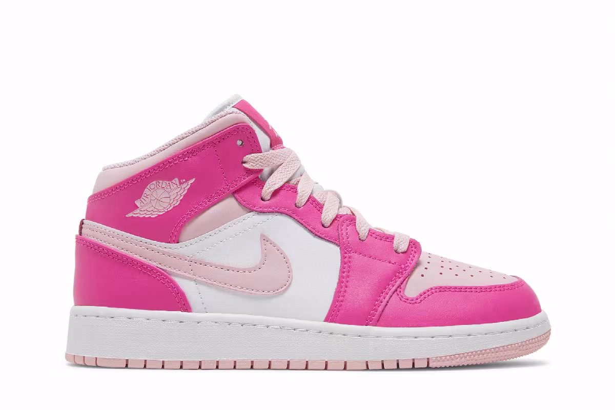 Air Jordan 1 Mid GS Fierce Pink, view 2
