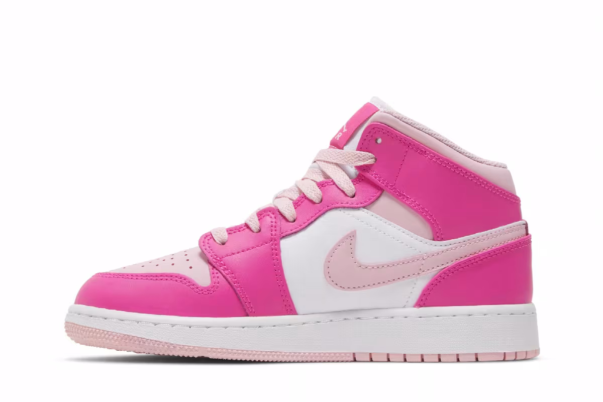 Air Jordan 1 Mid GS Fierce Pink, view 4