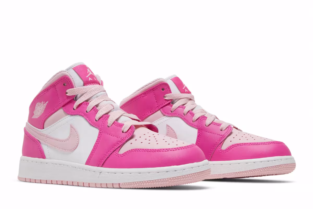 Air Jordan 1 Mid GS Fierce Pink, view 9
