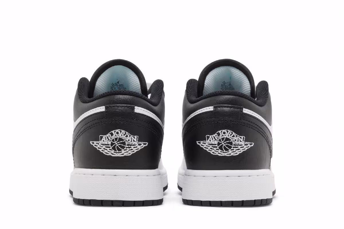 Air Jordan 1 Low GS White Black, view 7