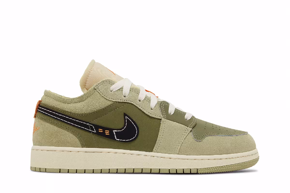 Air Jordan 1 Low SE Craft GS Sky J Light Olive, view 2