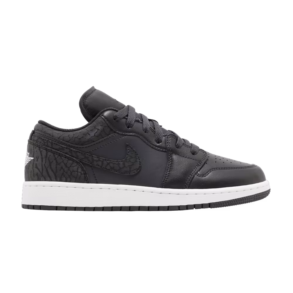 Air Jordan 1 Low SE GS Black Elephant