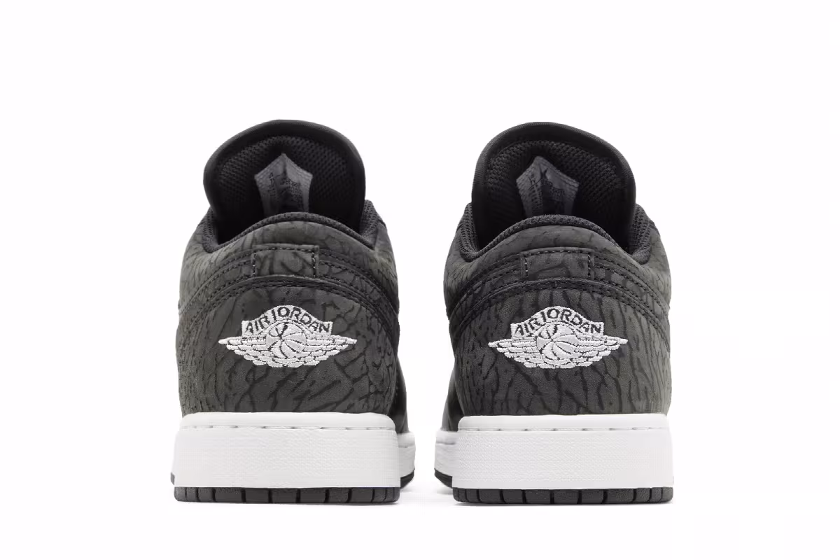 Air Jordan 1 Low SE GS Black Elephant, view 7