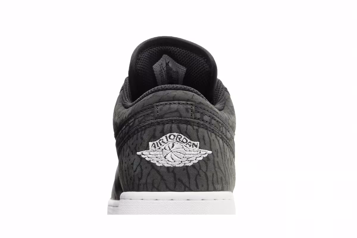 Air Jordan 1 Low SE GS Black Elephant, view 8