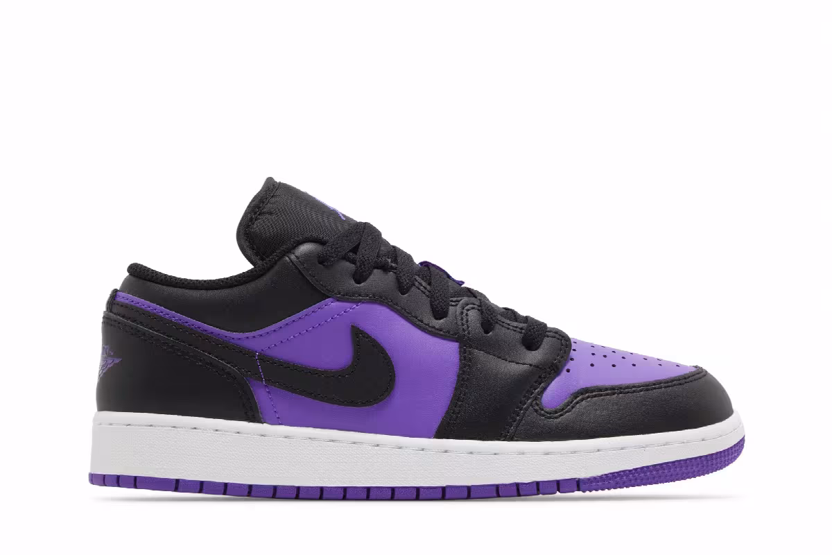 Air Jordan 1 Low GS Purple Venom, view 2
