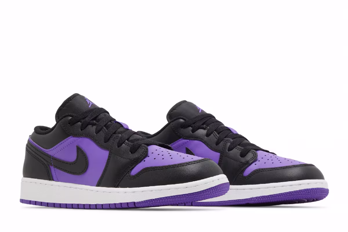 Air Jordan 1 Low GS Purple Venom, view 9