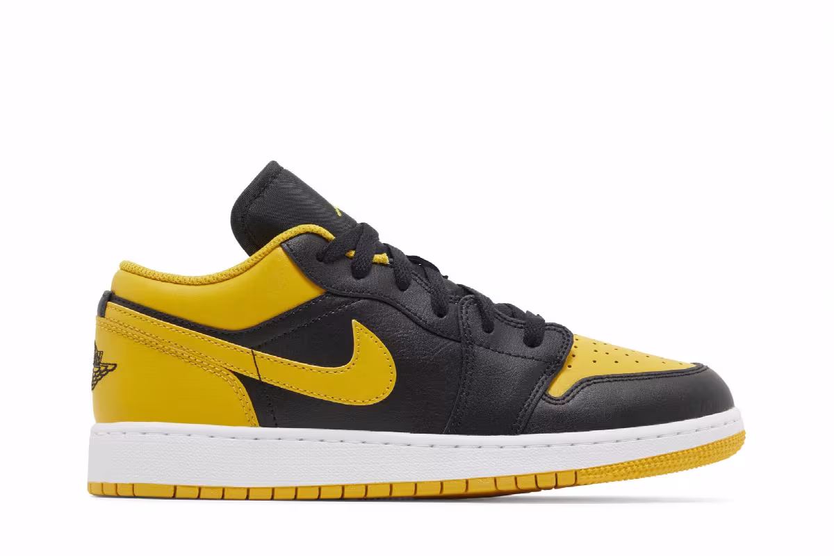 Air Jordan 1 Low GS Yellow Ochre, view 2