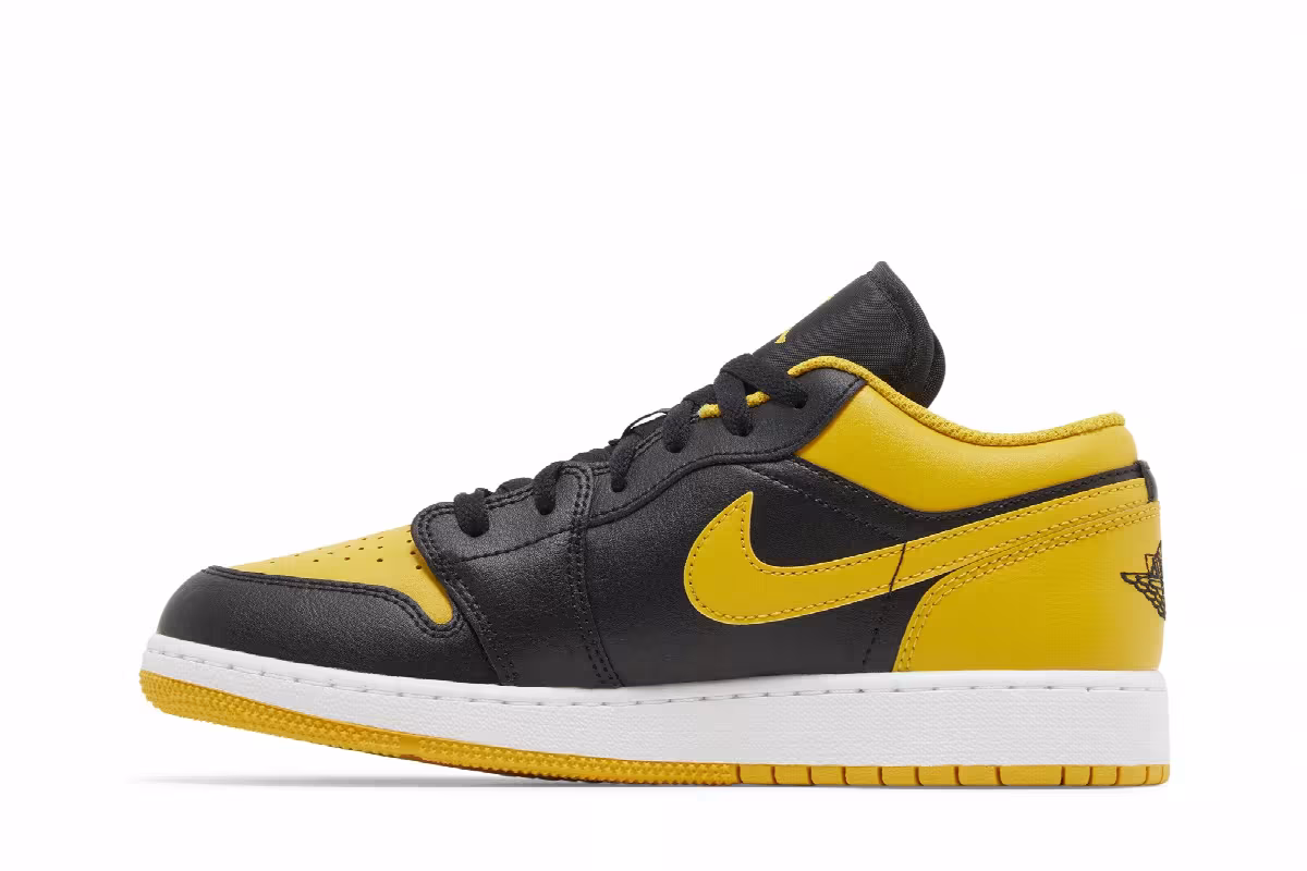 Air Jordan 1 Low GS Yellow Ochre, view 4