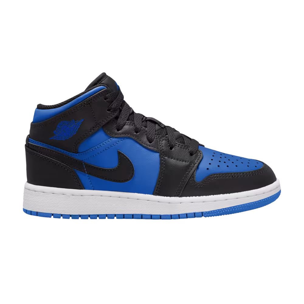 Air Jordan 1 Mid GS Black Royal Blue