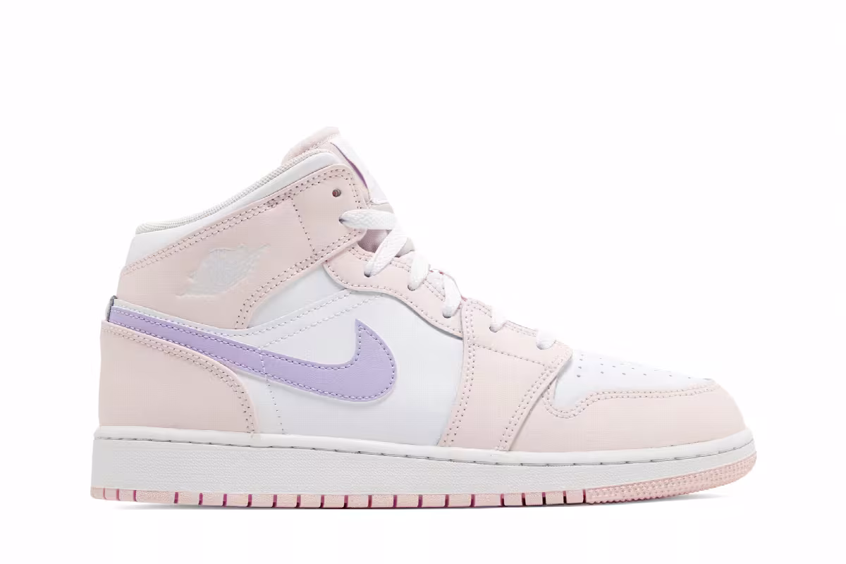 Air Jordan 1 Mid GS Pink Wash, view 2