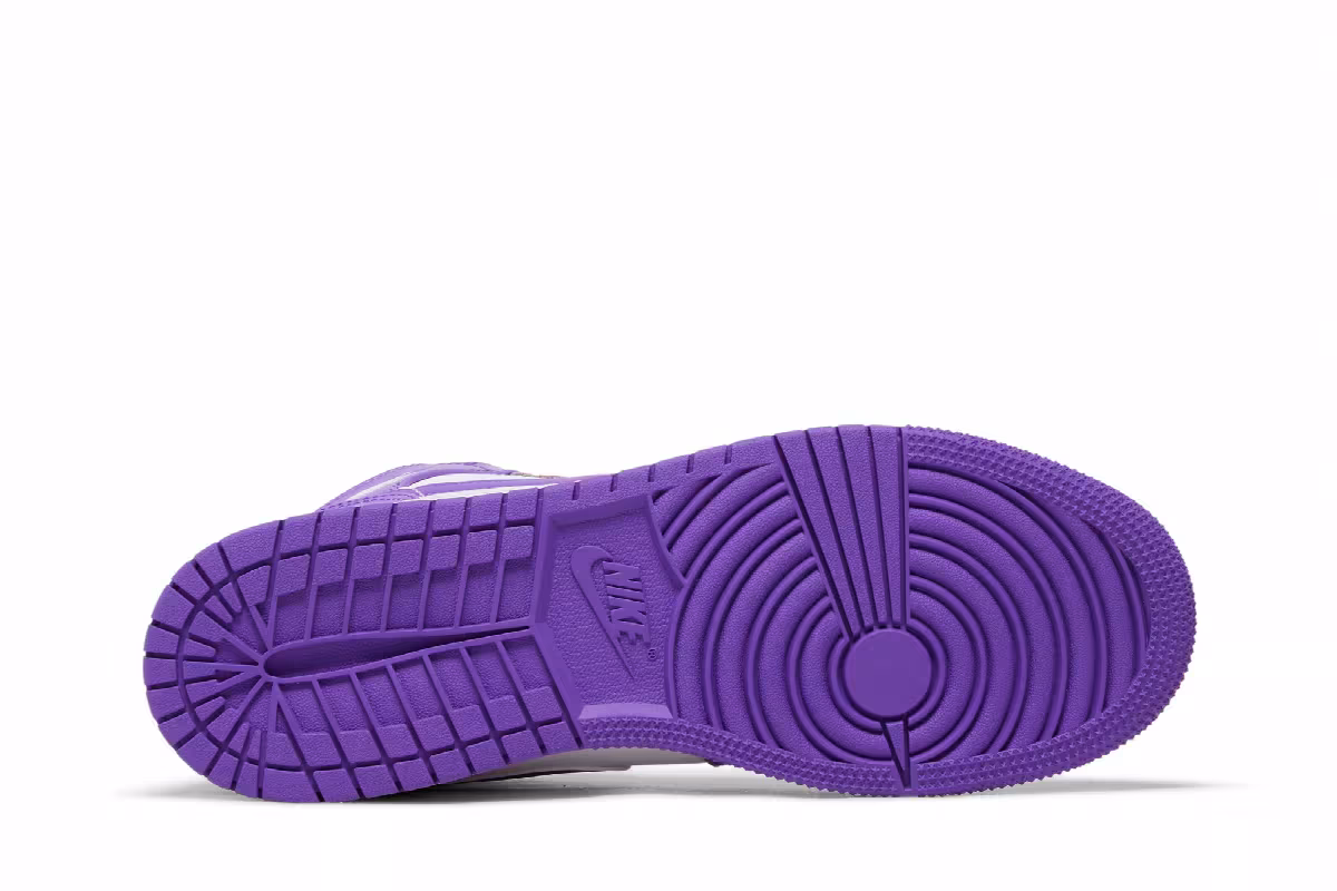 Air Jordan 1 Mid GS Purple Venom, view 5